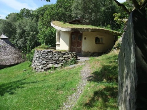 Cob house side view