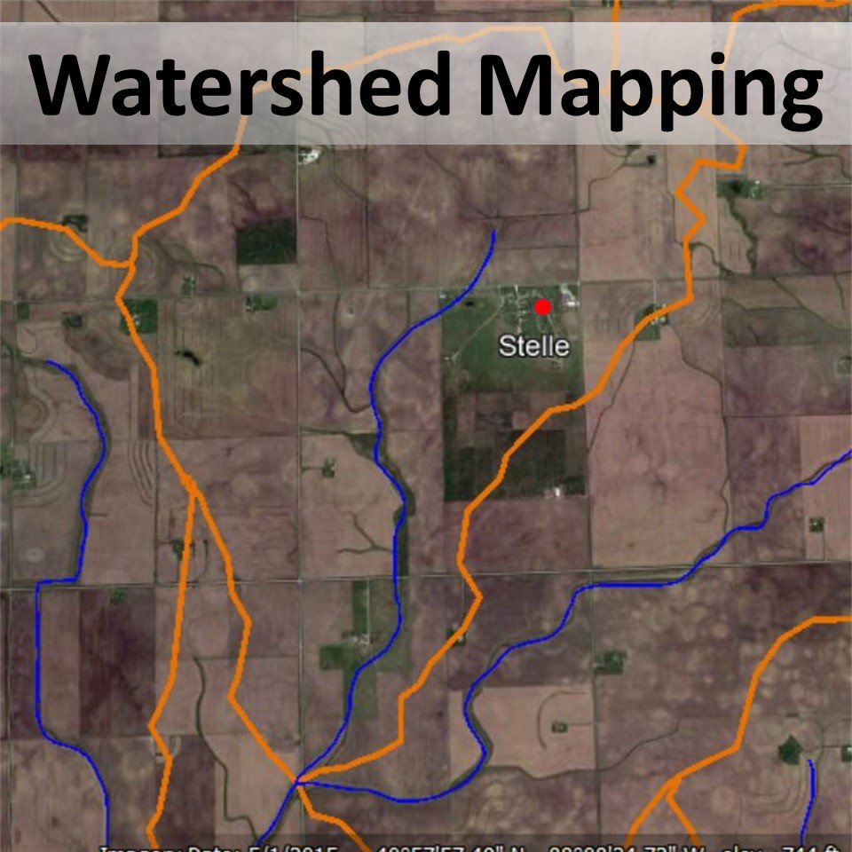 See where a property lies in relation to its larger watershed